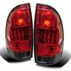 Toyota Tacoma 2005-2011 Red and Smoked LED Tail Lights