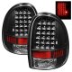 Dodge Caravan 1996-2000 Black LED Tail Lights