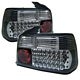 BMW E36 Sedan 3 Series 1992-1998 Black LED Tail Lights
