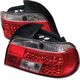 BMW E39 5 Series 1997-2000 Red and Clear LED Tail Lights