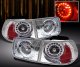 Honda Civic Coupe 1996-2000 Chrome LED Tail Lights