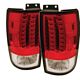 Ford Expedition 1997-2002 Red and Clear LED Tail Lights