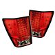 Jeep Grand Cherokee 2005-2006 Red and Clear LED Tail Lights