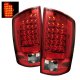 Dodge Ram 3500 2007-2009 Red and Clear LED Tail Lights