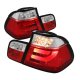 BMW E46 Sedan 3 Series 1999-2001 Red and Clear LED Tail Lights