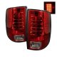Dodge Ram 2500 2010-2015 Red and Clear LED Tail Lights