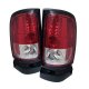 Dodge Ram 3500 1994-2002 Red and Clear LED Tail Lights