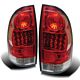 Toyota Tacoma 2005-2007 Red and Clear LED Tail Lights