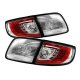 Mazda 3 Sedan 2003-2008 Red and Clear LED Tail Lights