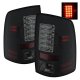 Dodge Ram 2009-2018 Black Smoked LED Tail Lights