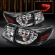Toyota Corolla 2009-2010 Black LED Tail Lights