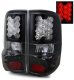 Ford F150 2004-2008 LED Tail Lights with Black Housing