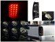 Chevy Silverado 1500HD 2003-2006 Black Smoked LED Tail Lights