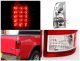 Ford F250 Super Duty 1999-2007 Red and Clear LED Tail Lights
