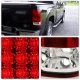 GMC Sierra 3500HD 2007-2013 Red and Clear LED Tail Lights