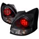 Toyota Yaris Hatchback 2007-2008 Black LED Tail Lights