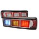 Ford Mustang 1987-1993 Red Clear LED Tail Lights