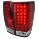 Nissan Titan 2004-2012 Red and Clear LED Tail Lights