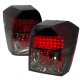 Dodge Caliber 2007-2013 Red and Smoked LED Tail Lights