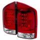 Nissan Armada 2004-2012 Red and Clear LED Tail Lights