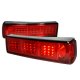 Ford Mustang 1987-1993 Red LED Tail Lights