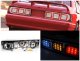 Ford Mustang 1987-1993 Red Clear LED Tail Lights