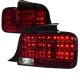Ford Mustang 2005-2009 Red LED Tail Lights Sequential