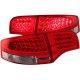 Audi S4 Sedan 2005-2008 Red and Clear LED Tail Lights
