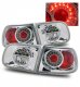 Honda Civic Hatchback 1992-1995 Chrome Ring LED Tail Lights