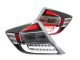 2012 Honda Civic Sedan LED Tail Lights Black