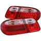 Mercedes Benz E Class 1996-2002 LED Tail Lights Red and Clear