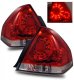 Chevy Impala 2006-2013 Red and Clear LED Tail Lights