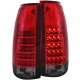 GMC Sierra 1988-1998 Red and Smoked LED Tail Lights