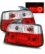 BMW 3 Series Sedan 1992-1998 Red and Clear LED Tail Lights