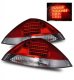Honda Accord Coupe 2003-2005 LED Tail Lights Red and Clear