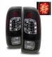Ford F350 Super Duty 1999-2007 LED Tail Lights Black Housing