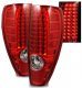 Chevy Colorado 2004-2012 Red and Clear LED Tail Lights