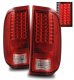 Ford F550 Super Duty 2008-2016 LED Tail Lights Red and Clear