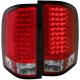 Chevy Silverado 3500HD 2007-2013 LED Tail Lights Red and Clear