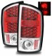 Dodge Ram 2002-2006 LED Tail Lights Red and Clear