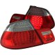 BMW 3 Series Convertible 2000-2003 Red and Clear LED Tail Lights