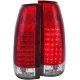GMC Suburban 1992-1999 LED Tail Lights Red and Clear
