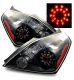 Nissan Altima Coupe 2008-2010 LED Tail Lights Black