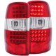 Chevy Suburban 2000-2006 Red and Clear LED Tail Lights