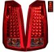 Cadillac CTS 2003-2007 Red and Clear LED Tail Lights