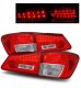 Lexus IS350 2006-2008 Red and Clear LED Tail Lights