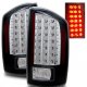 Dodge Ram 2500 2007-2009 Black LED Tail Lights