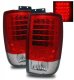 Ford Expedition 1997-2002 Red and Clear LED Tail Lights