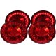 Chevy Corvette C6 2005-2013 LED Tail Lights Red Lens