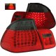 BMW 3 Series Sedan 1999-2001 Red and Smoked LED Tail Lights